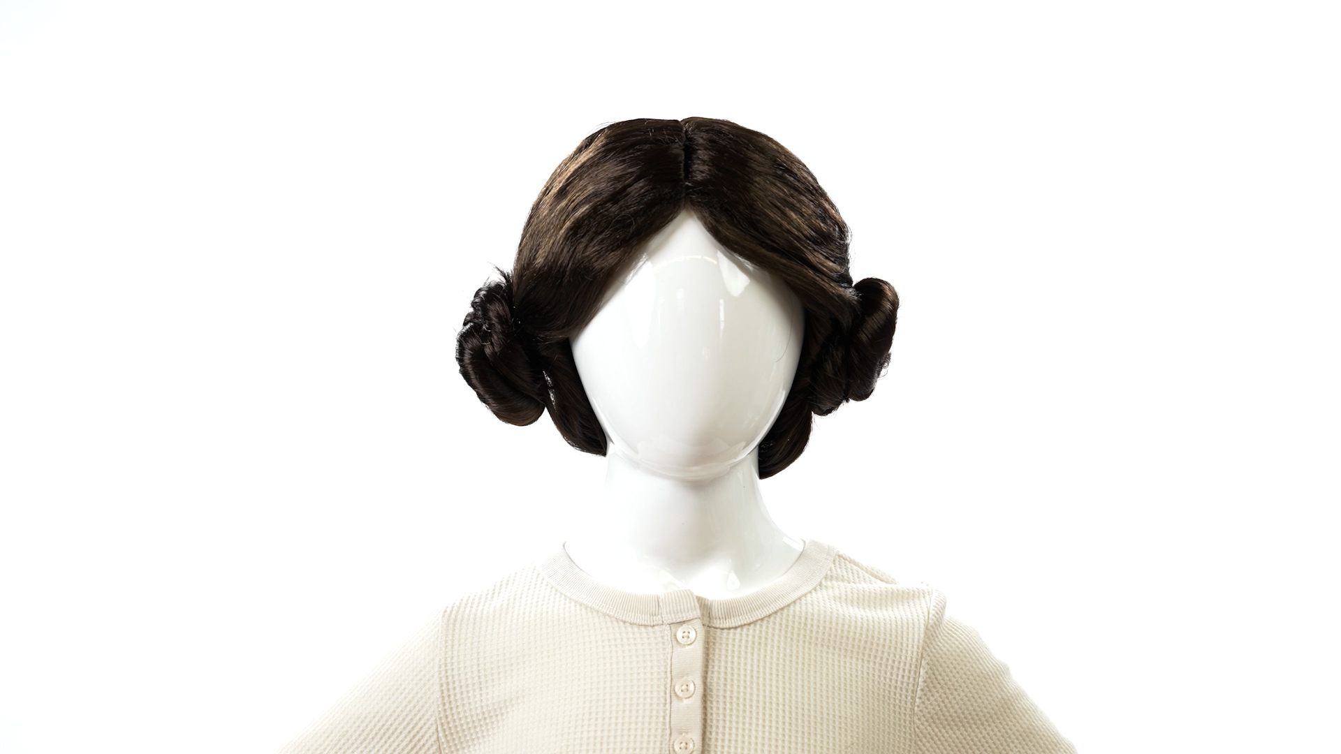 JWC3027 Princess Leia Wig Child 360 Rotation